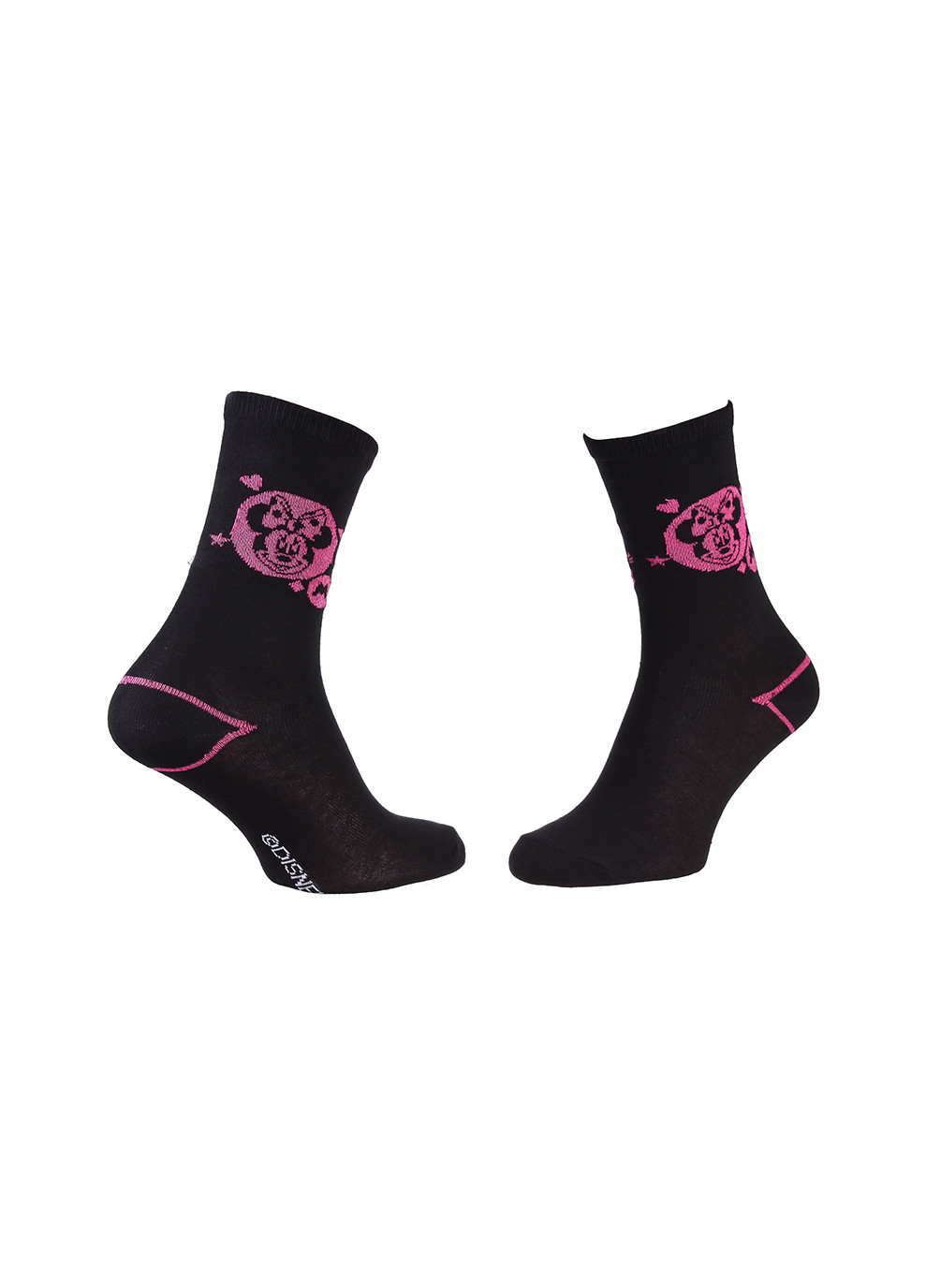 Шкарпетки Minnie Head Of Minnie In Circle 1-pack black/pink Disney (260944095)