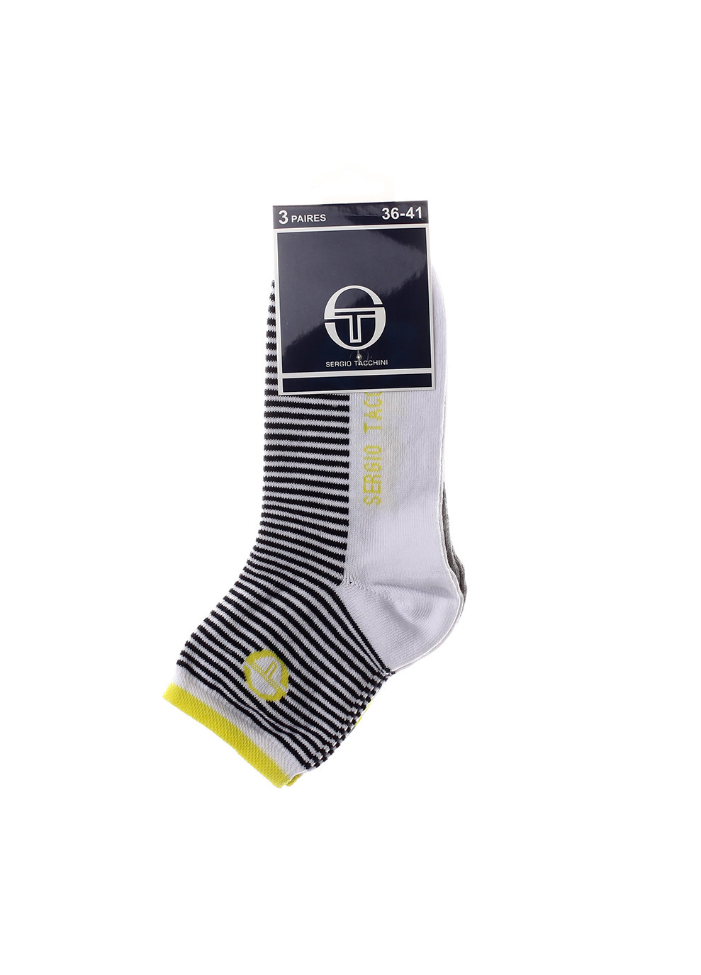 Шкарпетки 3-pack white/gray Sergio Tacchini (260943474)