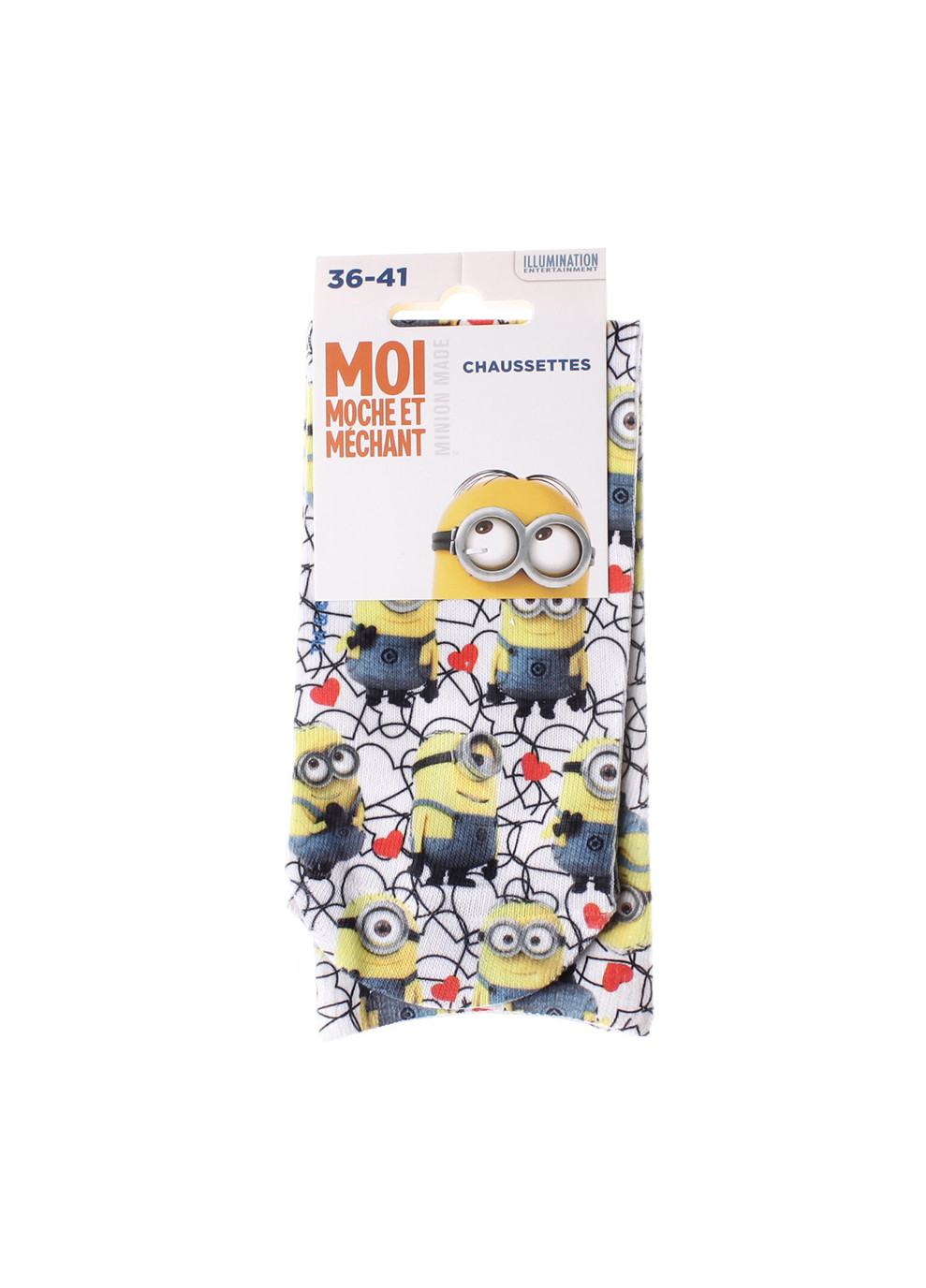 Білі шкарпетки all over de coeur 1-pack white Minions логотипи (260943939)