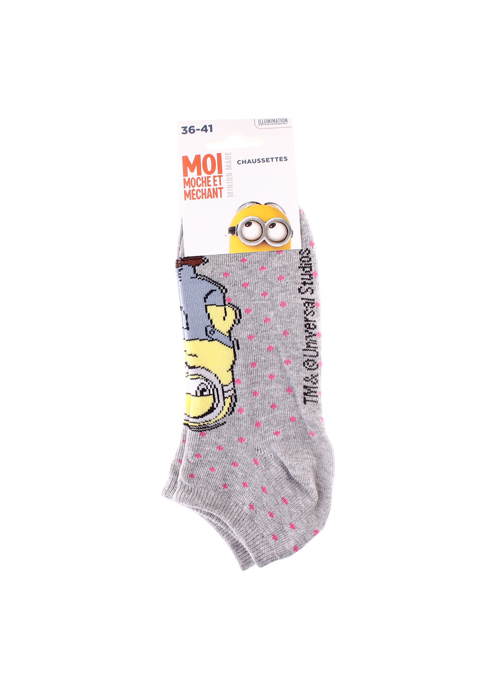 Носки All Over Dots 1-pack gray Minions (260942651)