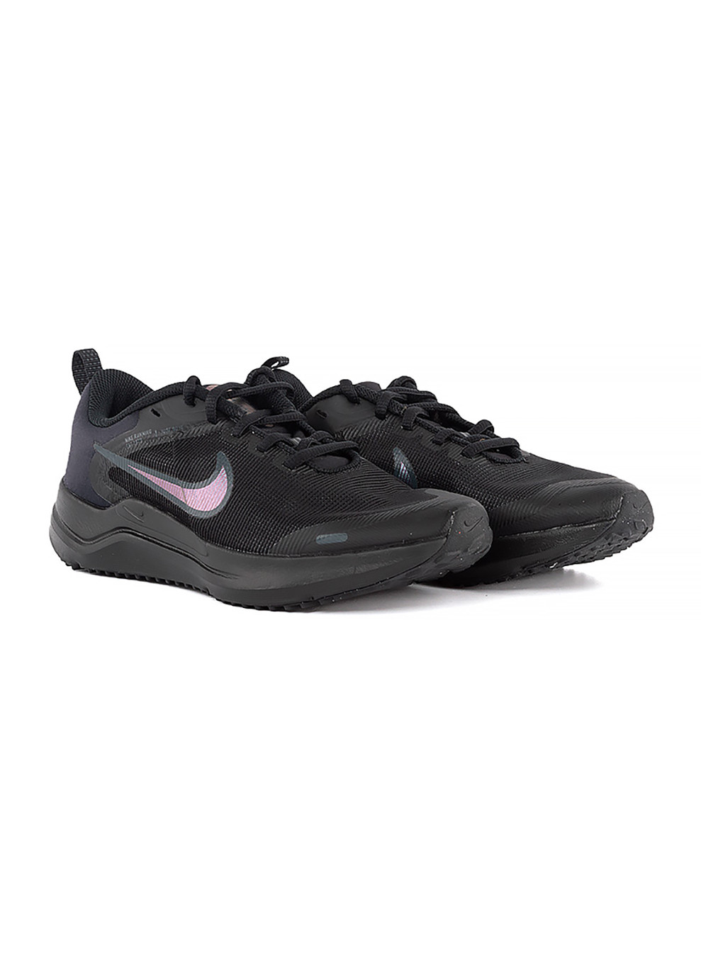 Черные демисезонные детские кроссовки downshifter 12 nn (gs) черный Nike