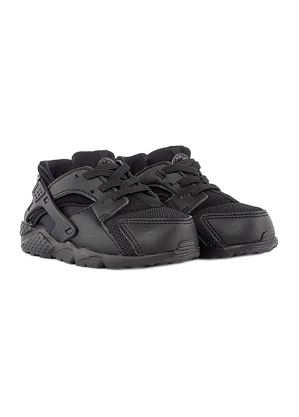 Черные демисезонные детские кроссовки huarache run (td) черный Nike