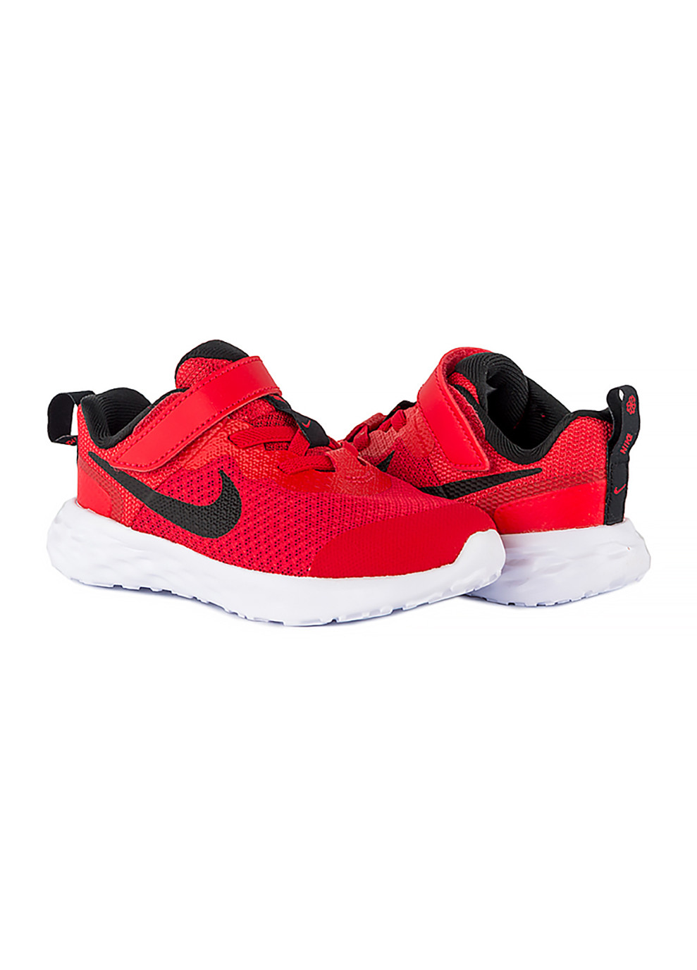 Красные демисезонные детские кроссовки revolution 6 nn (tdv) красный Nike