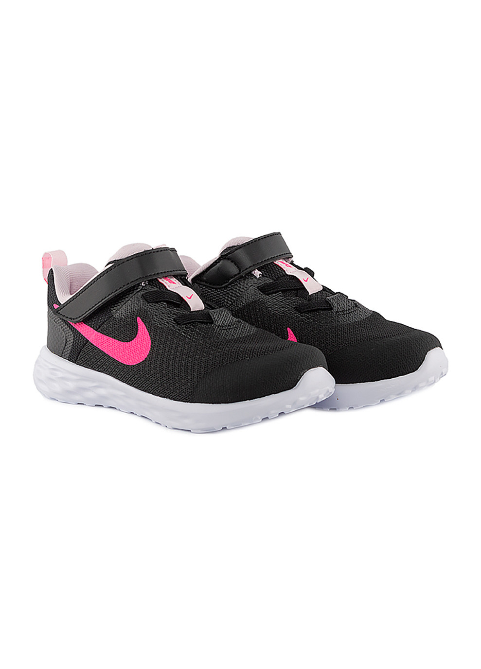 Черные демисезонные детские кроссовки revolution 6 nn (tdv) черный Nike
