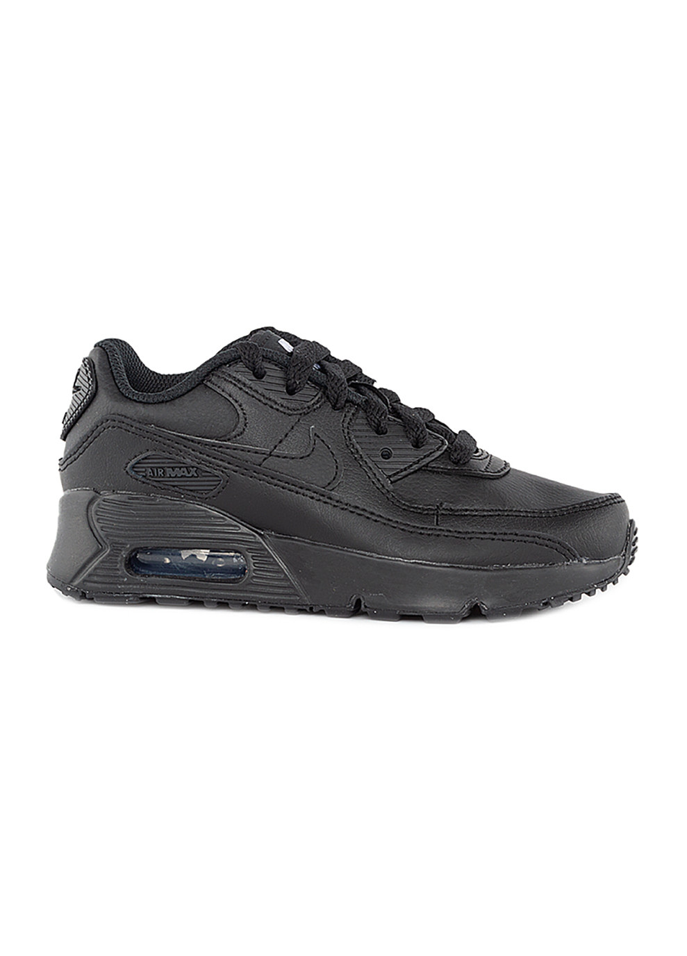 Черные демисезонные детские кроссовки air max 90 ltr (ps) черный Nike
