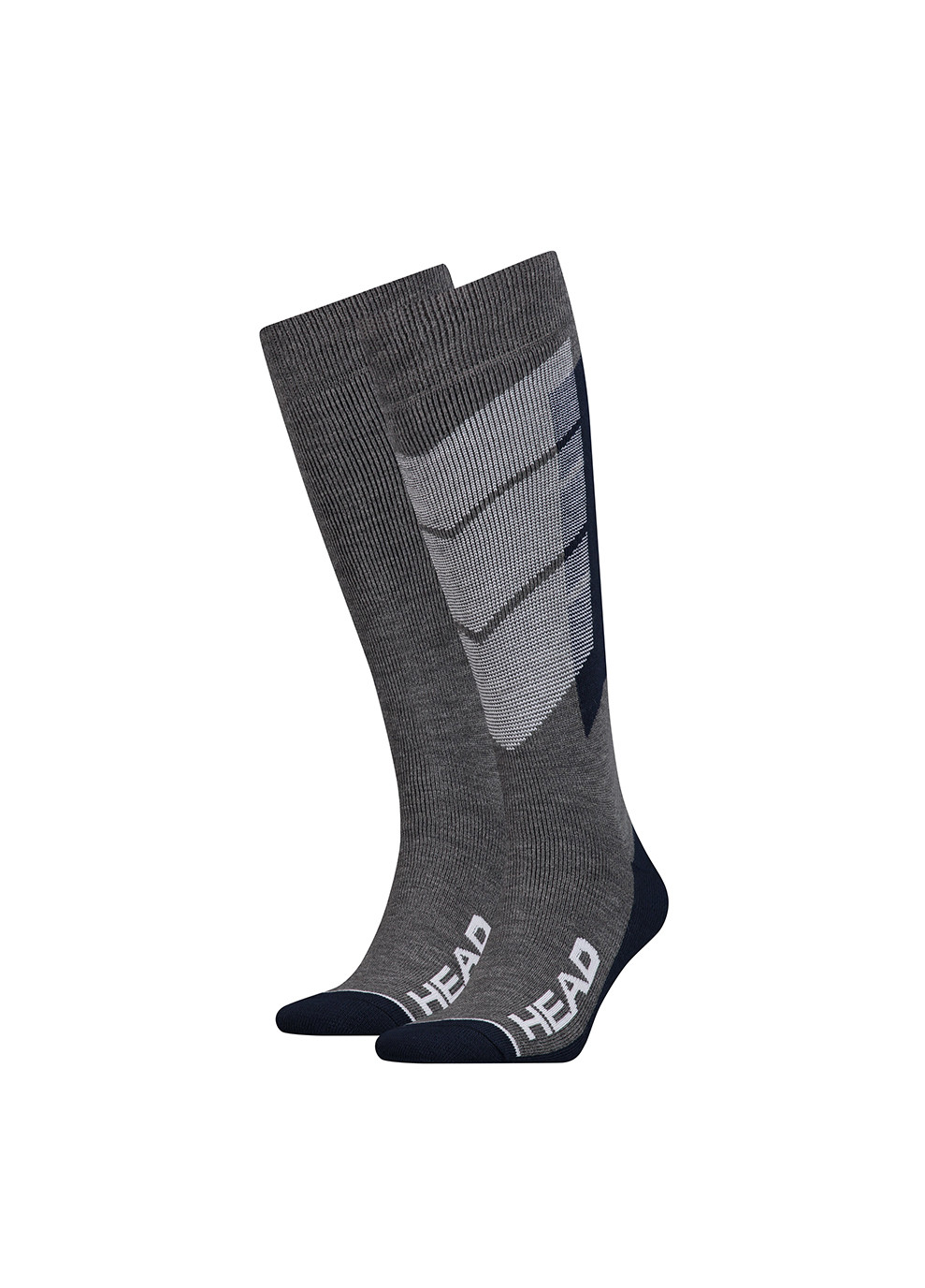 Сині шкарпетки unisex ski graphic kneehigh 2-pack синій; сірий Head логотипи (260942996)