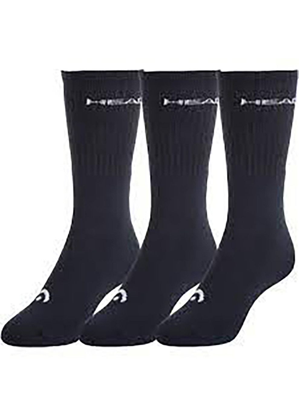 Темно-сині шкарпетки crew 3p unisex темно-синий Head логотипи (260943123)