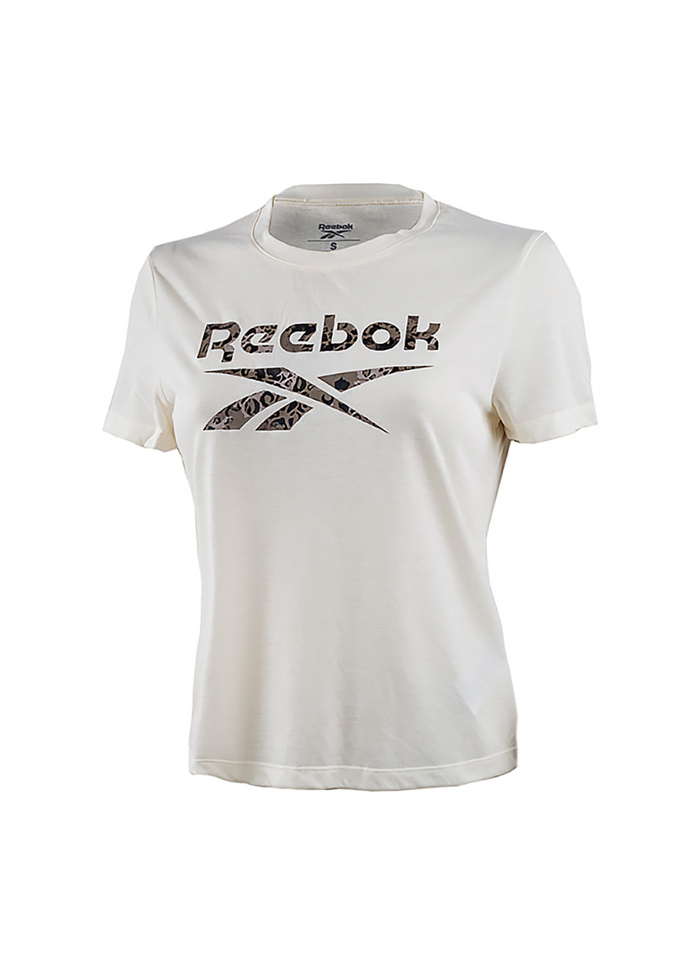 Бежевая демисезон женская футболка wor modern safari бежевый Reebok
