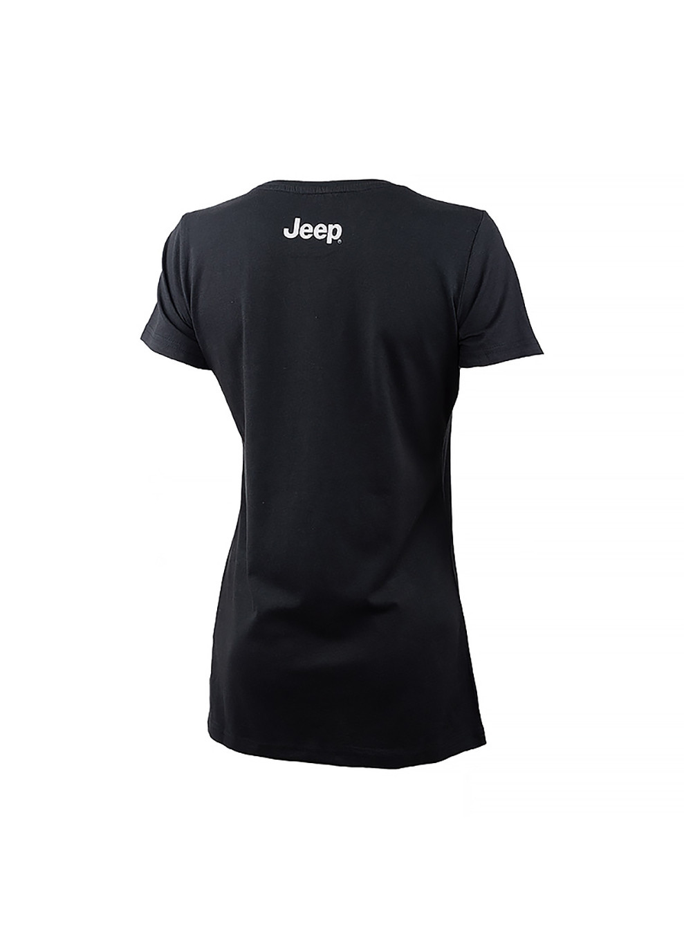 Чорна демісезон жіноча футболка t-shirt star botanical print j22w чорний Jeep