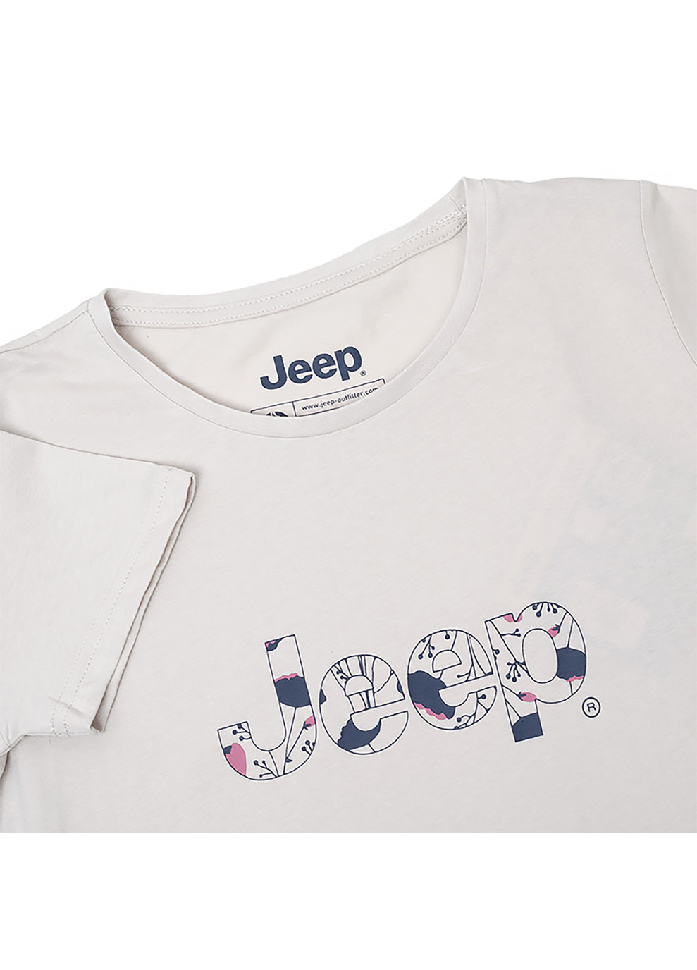 Сіра демісезон жіноча футболка t-shirt botanical print j22w сірий Jeep
