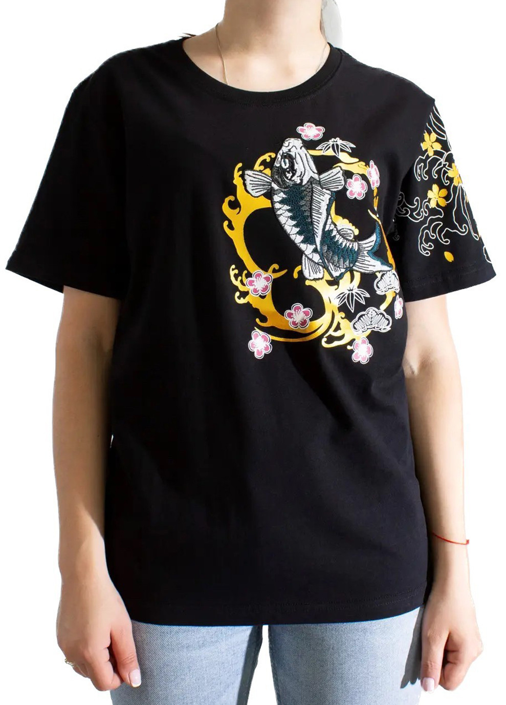 Женская Футболка Heady Waves Black No Brand - (260943501)