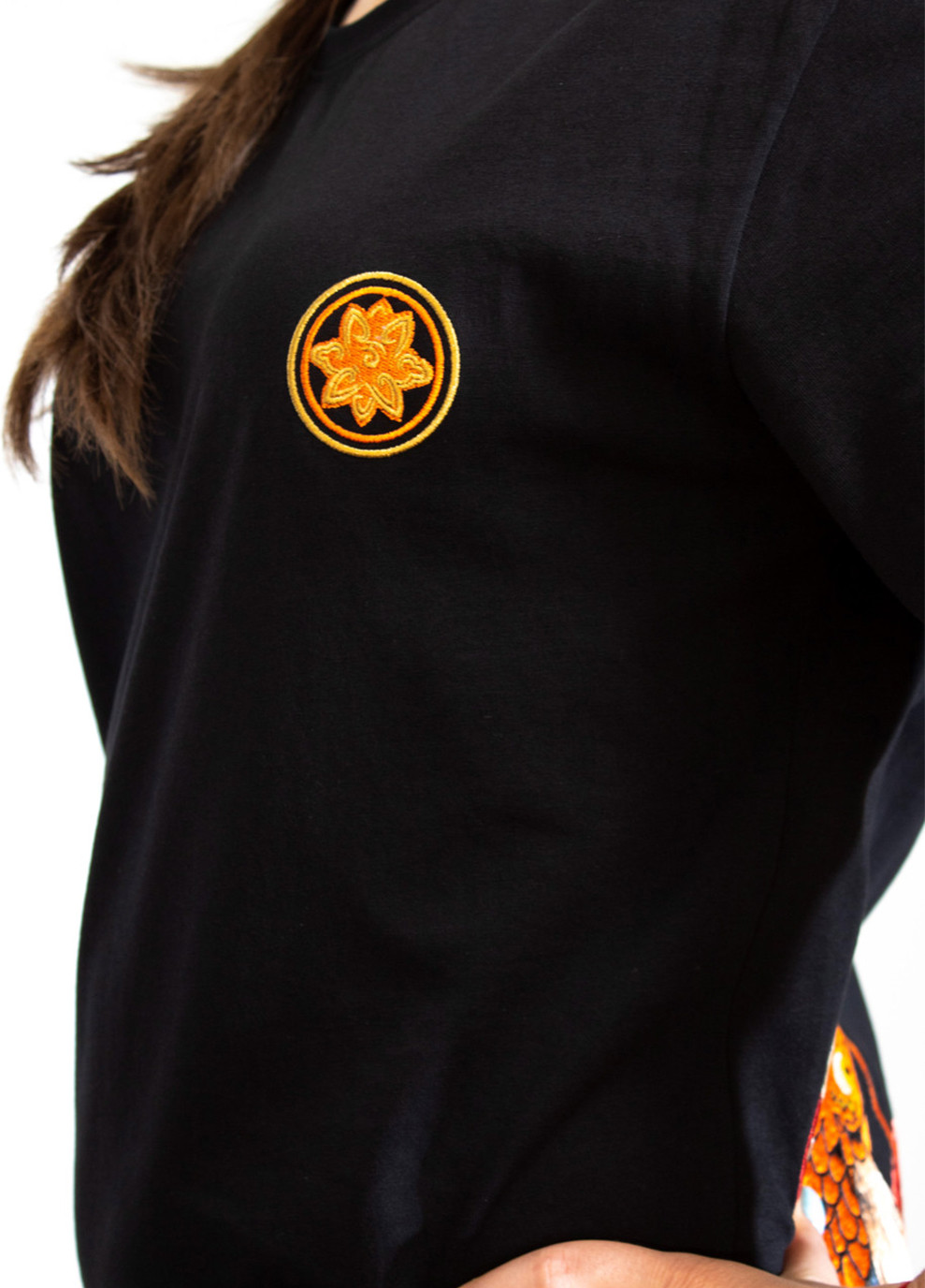 Женская Футболка Gold Fish Black No Brand - (260942600)