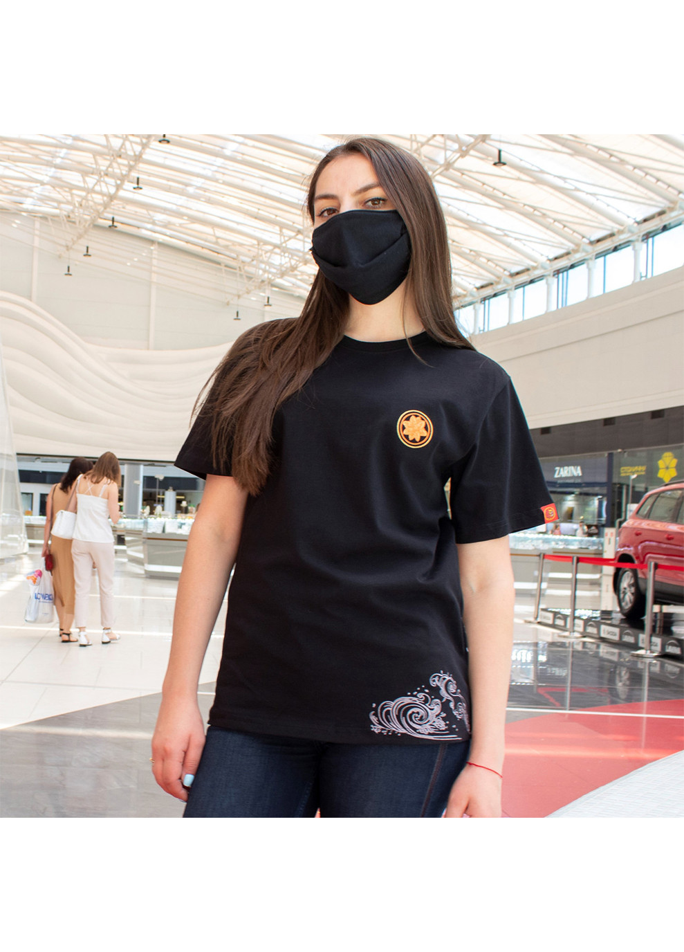 Женская Футболка Gold Fish Black No Brand - (260942600)