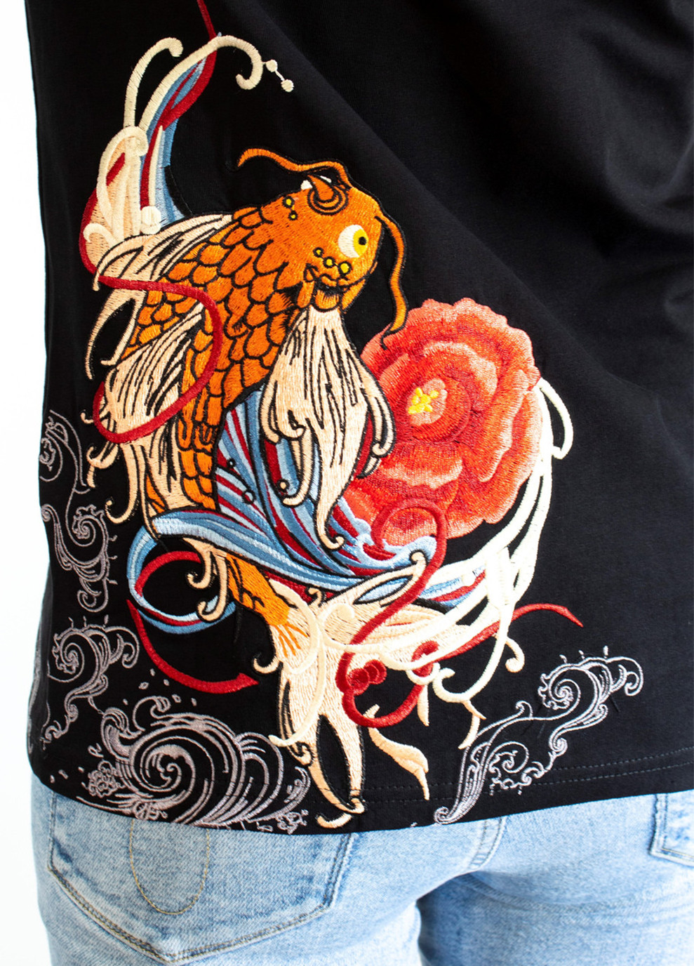 Женская Футболка Gold Fish Black No Brand - (260942600)