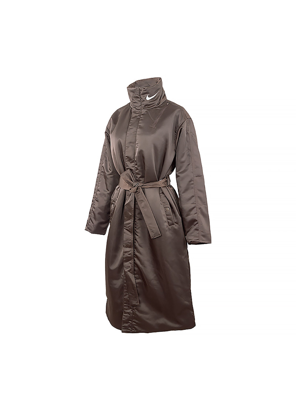 Коричневая зимняя женская куртка w nsw syn parka trend коричневый Nike