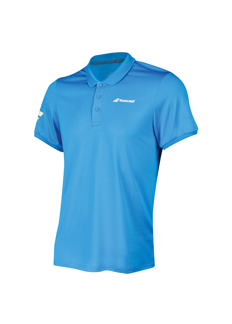 Синяя женская футболка-поло жен. core club polo drive blue Babolat с логотипом