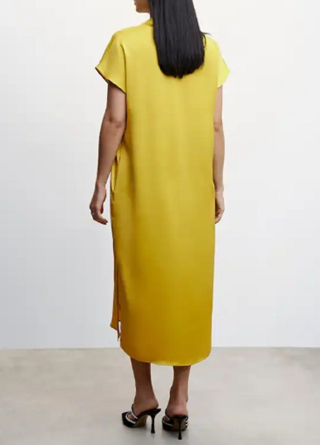 Лайм кэжуал платье Mango однотонное