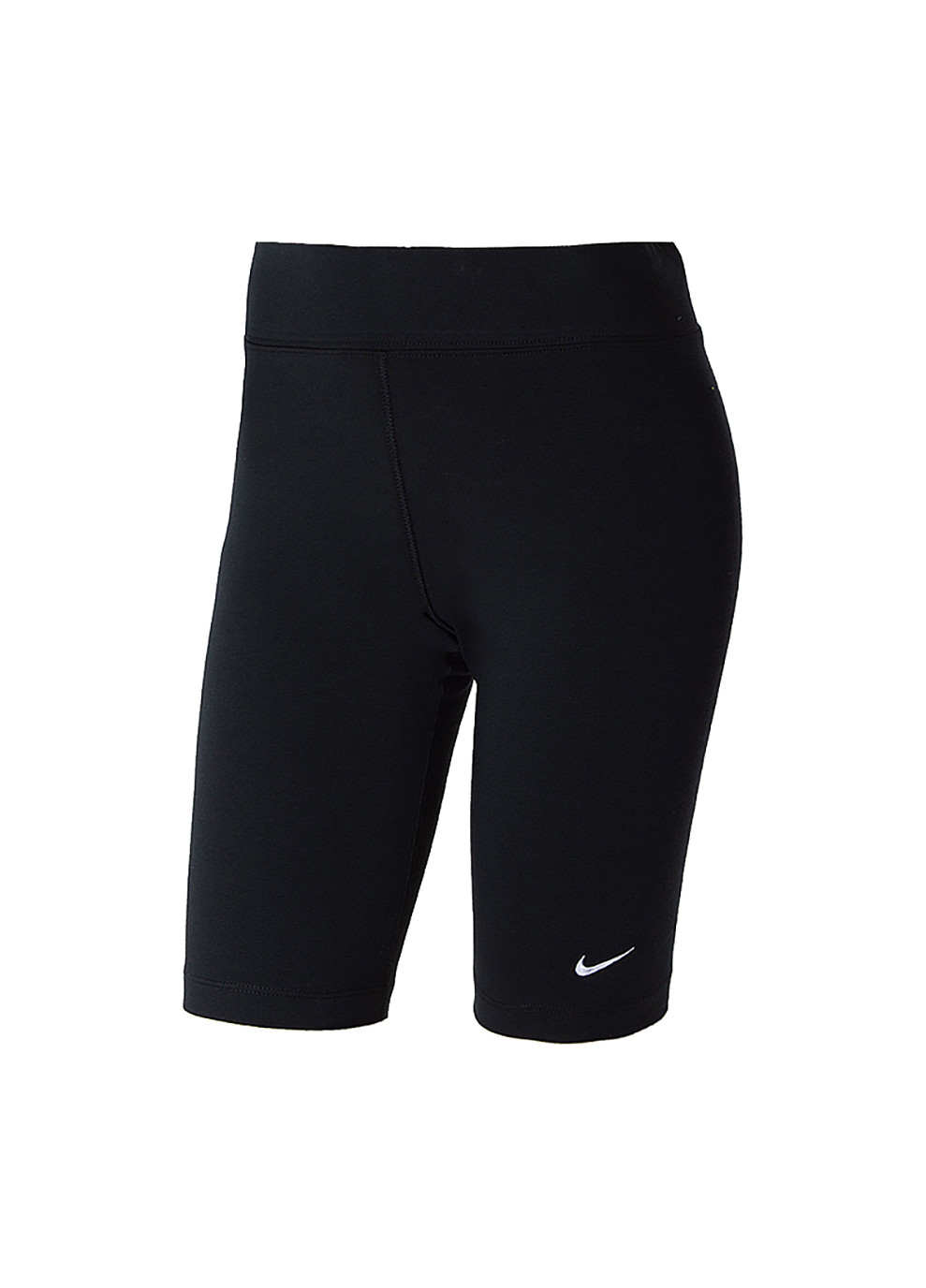 Женские Шорты W NW ESSNTL MR BIKER SHORT Черный Nike (260944655)