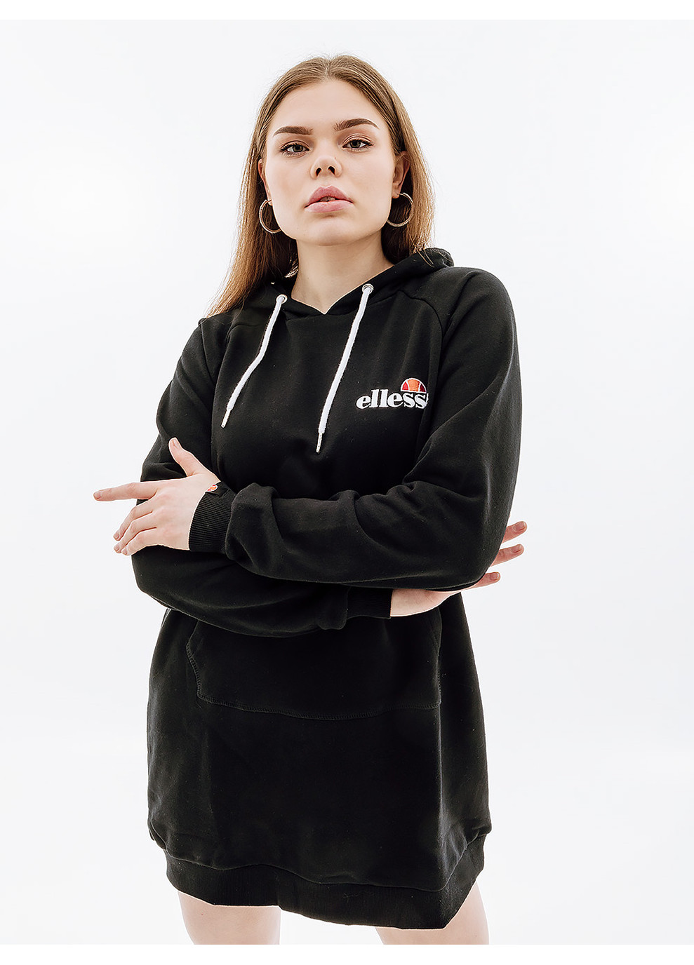 Чорна кежуал жіноче сукня honey чорний Ellesse з логотипом