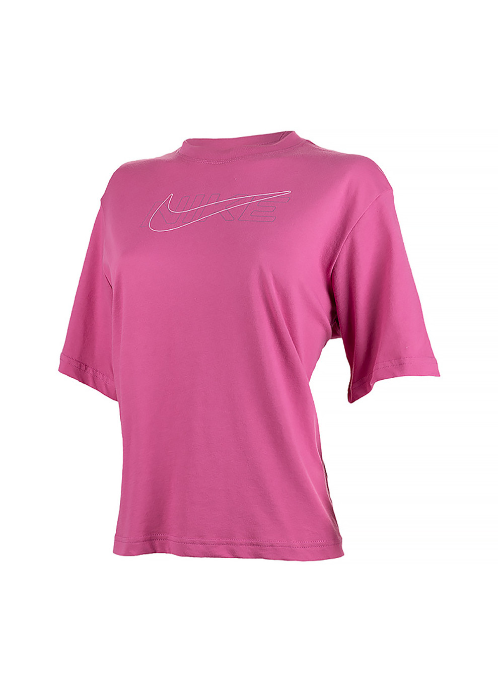 Рожева демісезон жіноча футболка w nk df tee ss boxy рожевий Nike