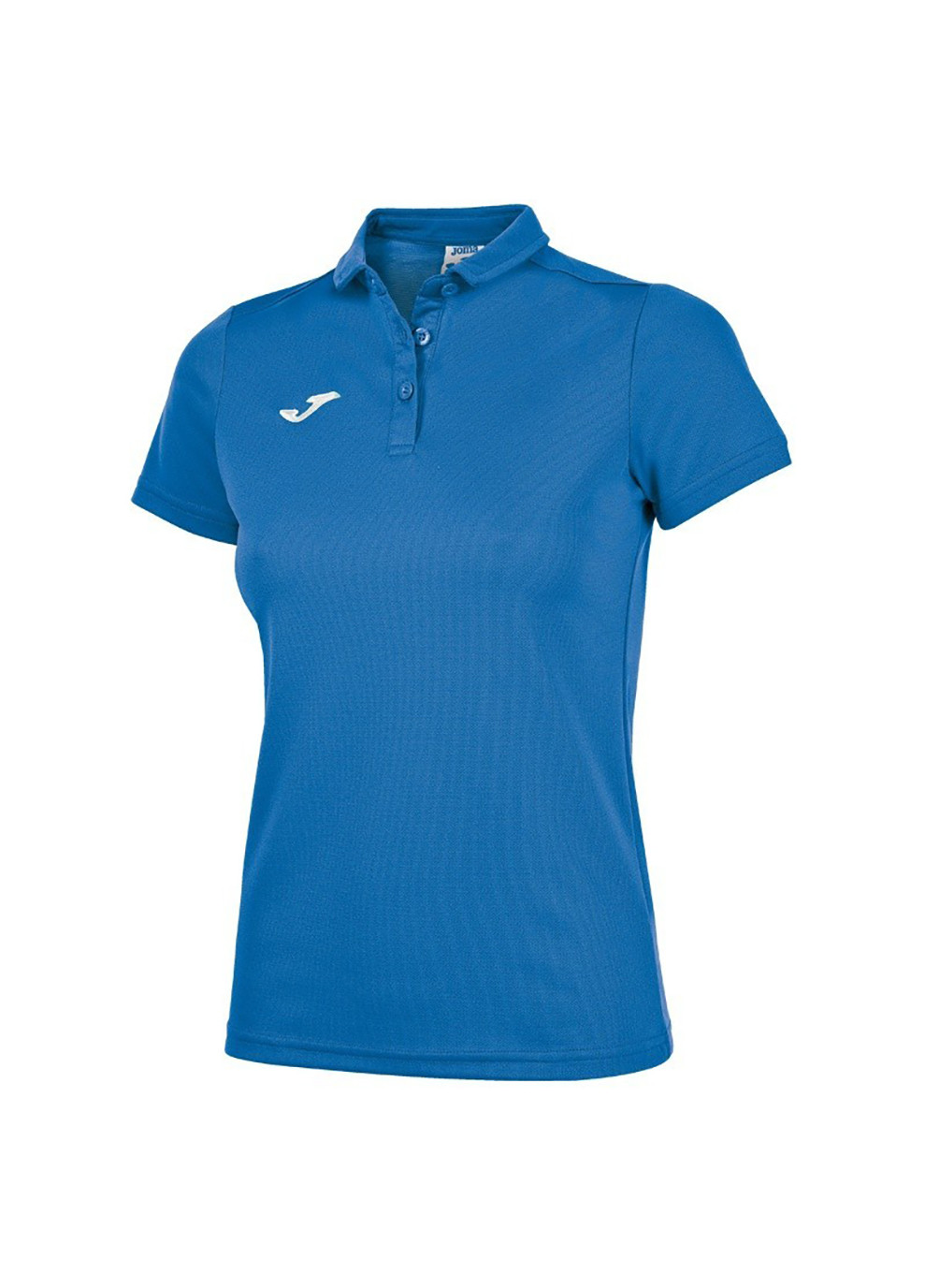 Синяя женская футболка-поло hobby women poo shirt royal s/s синий Joma с логотипом