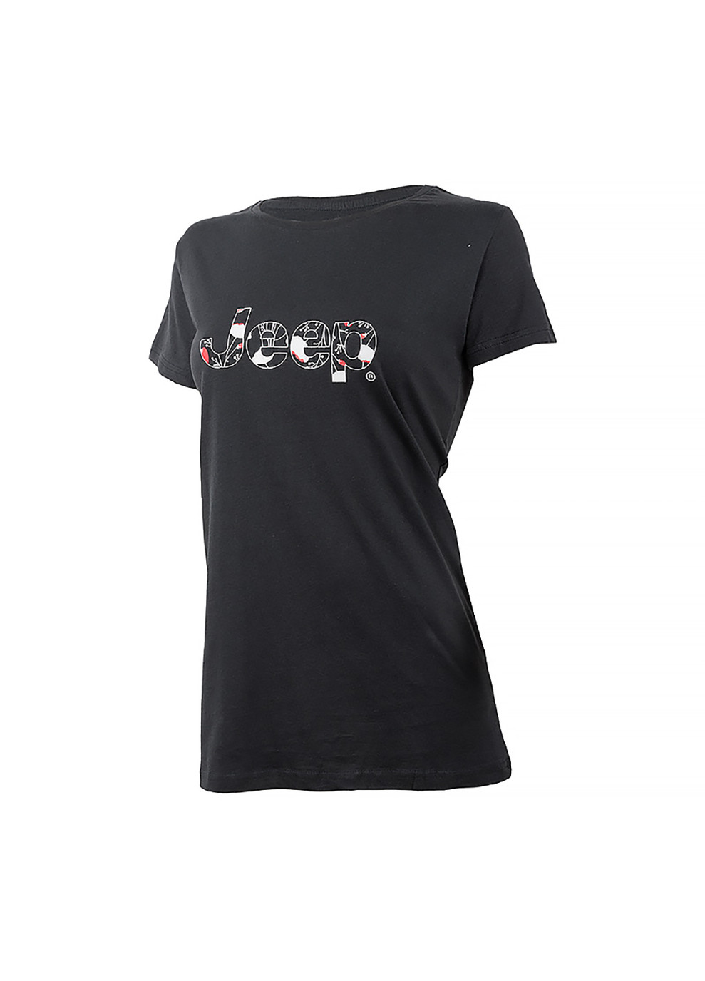 Женская Футболка T-SHIRT Botanical Print J22W Черный Jeep - (260955653)