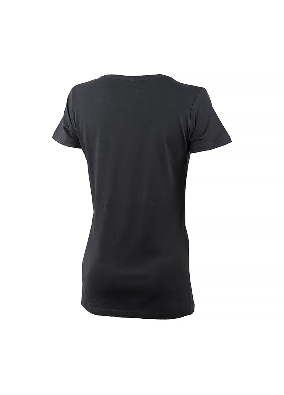 Черная демисезон женская футболка t-shirt botanical print j22w черный Jeep
