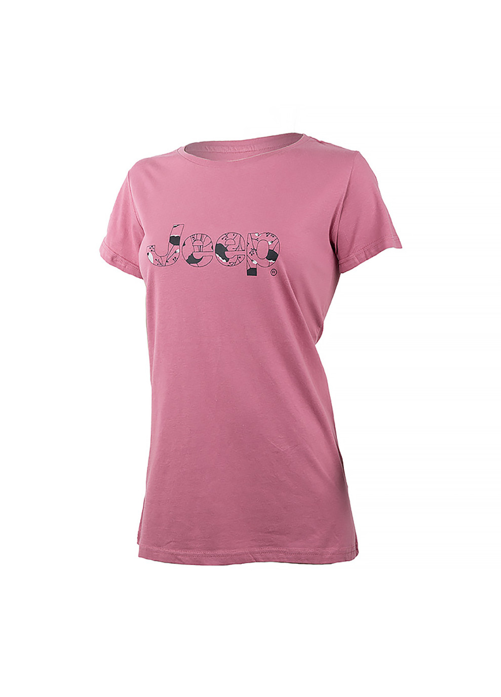 Фиолетовая демисезон женская футболка t-shirt botanical print j22w фиолетовый Jeep