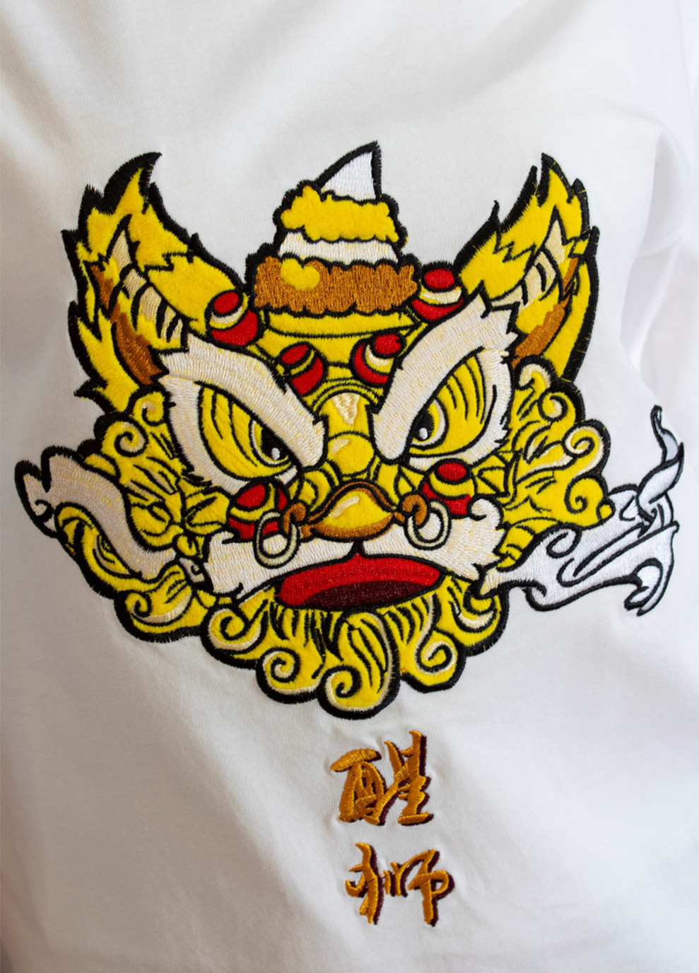 Белая демисезон женская футболка golden dragon white No Brand