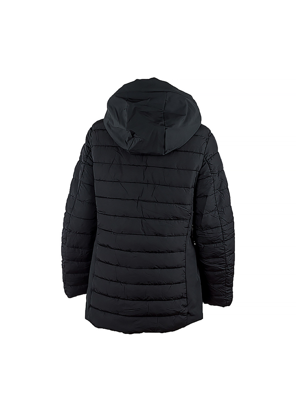 Черная зимняя женская куртка jacket long zip hood черный CMP