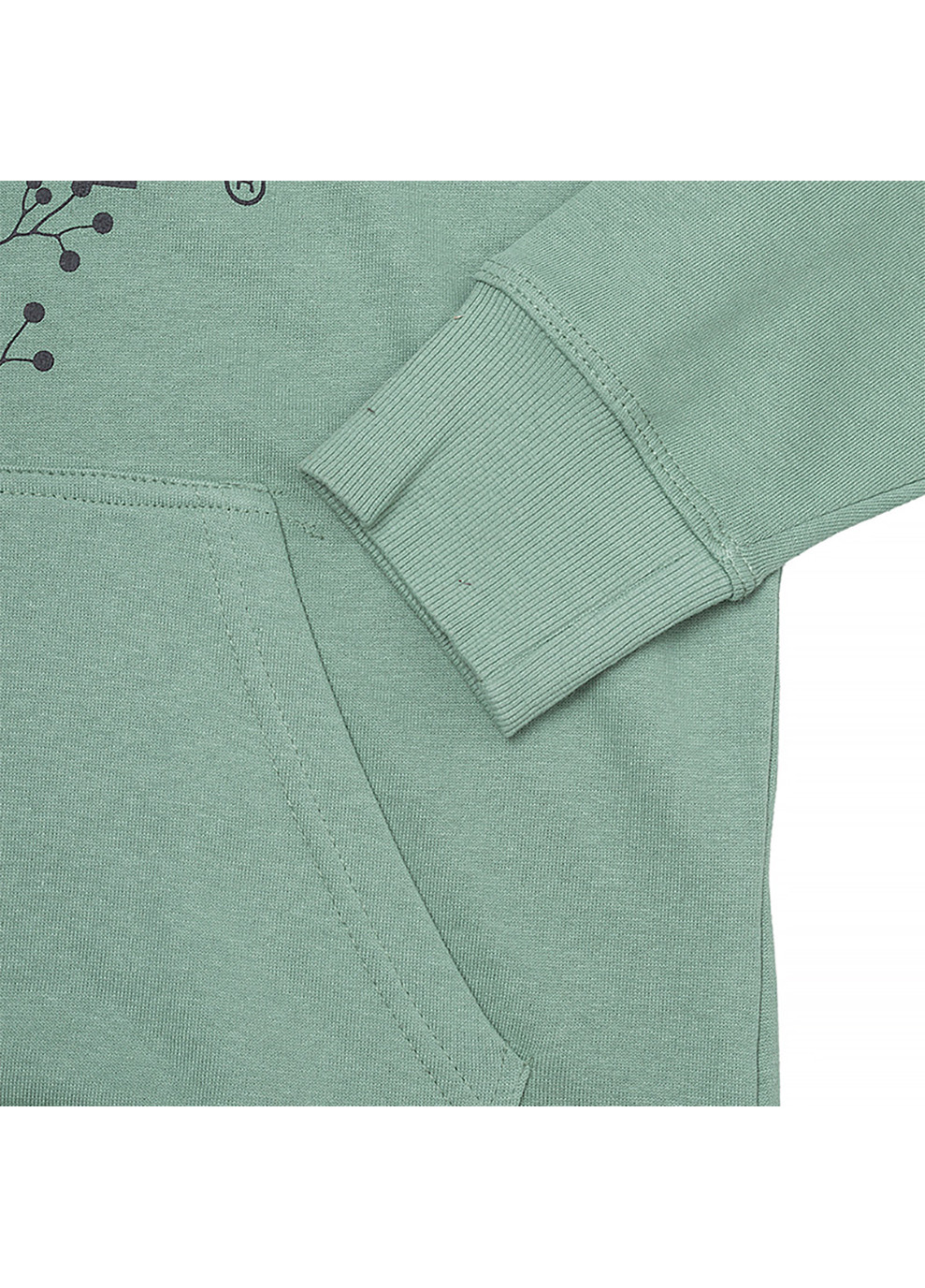 Жіноче Худі HOODED OVERSIZE SWEATSHIRT Botanical Print Хакі Jeep (260956102)