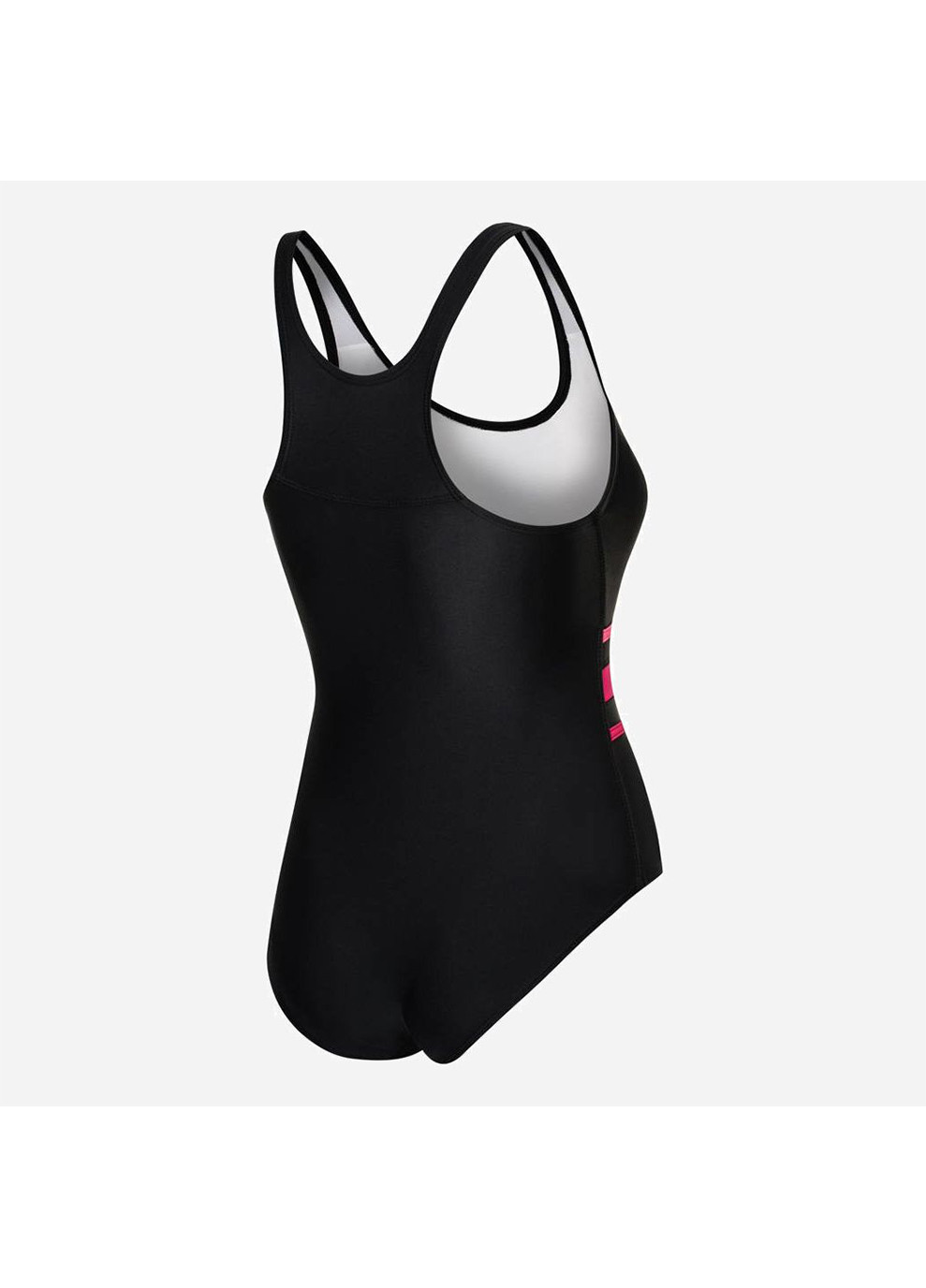 Чорний демісезонний купальник злитий жіночий stella 352-16 36 (s) чорний/рожевий (5908217652768) Aqua Speed
