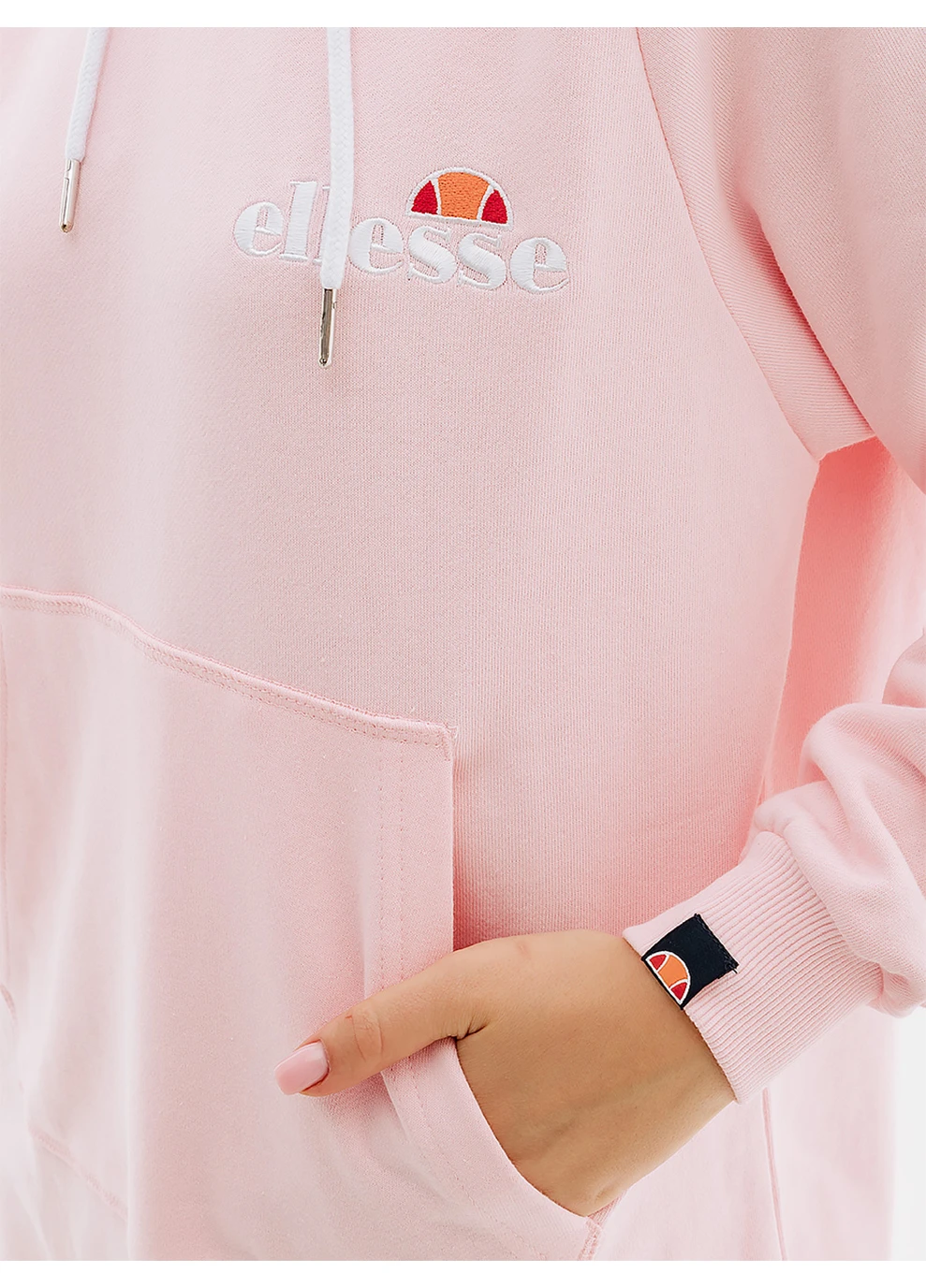 Розовое кэжуал женское платье honey розовый Ellesse с логотипом