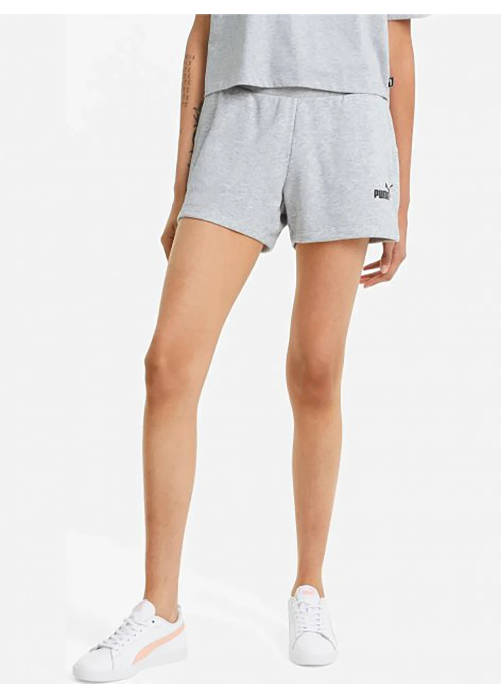 Cпортивні шорти Ess Sweat Shorts Light Gray Heather Сірий Puma (260956467)