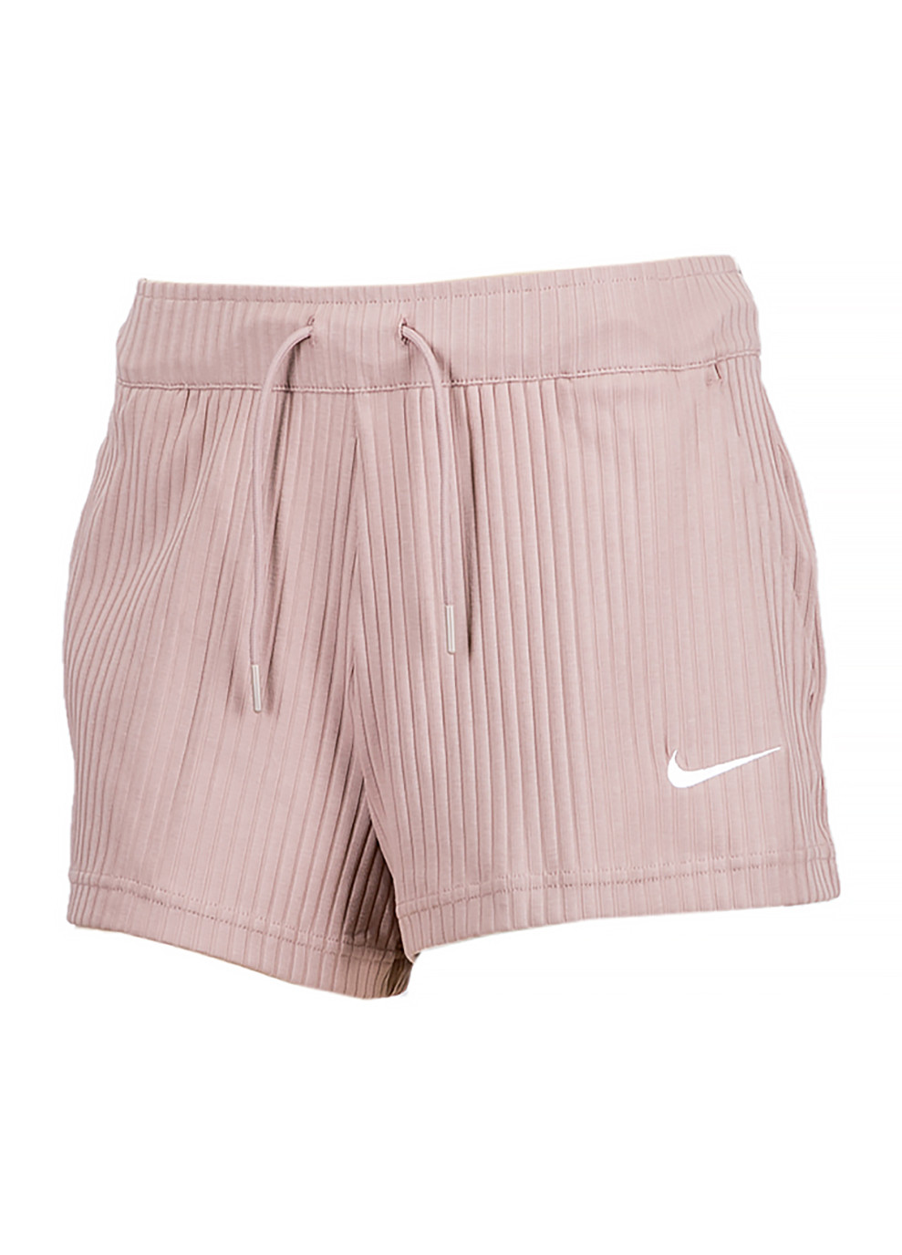 Женские Шорты W NSW RIB JRSY SHORT Бежевый Nike (260955823)
