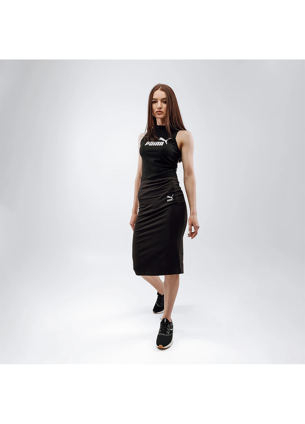 Женский Топ ESS High Neck Tank Черный Puma (260955950)