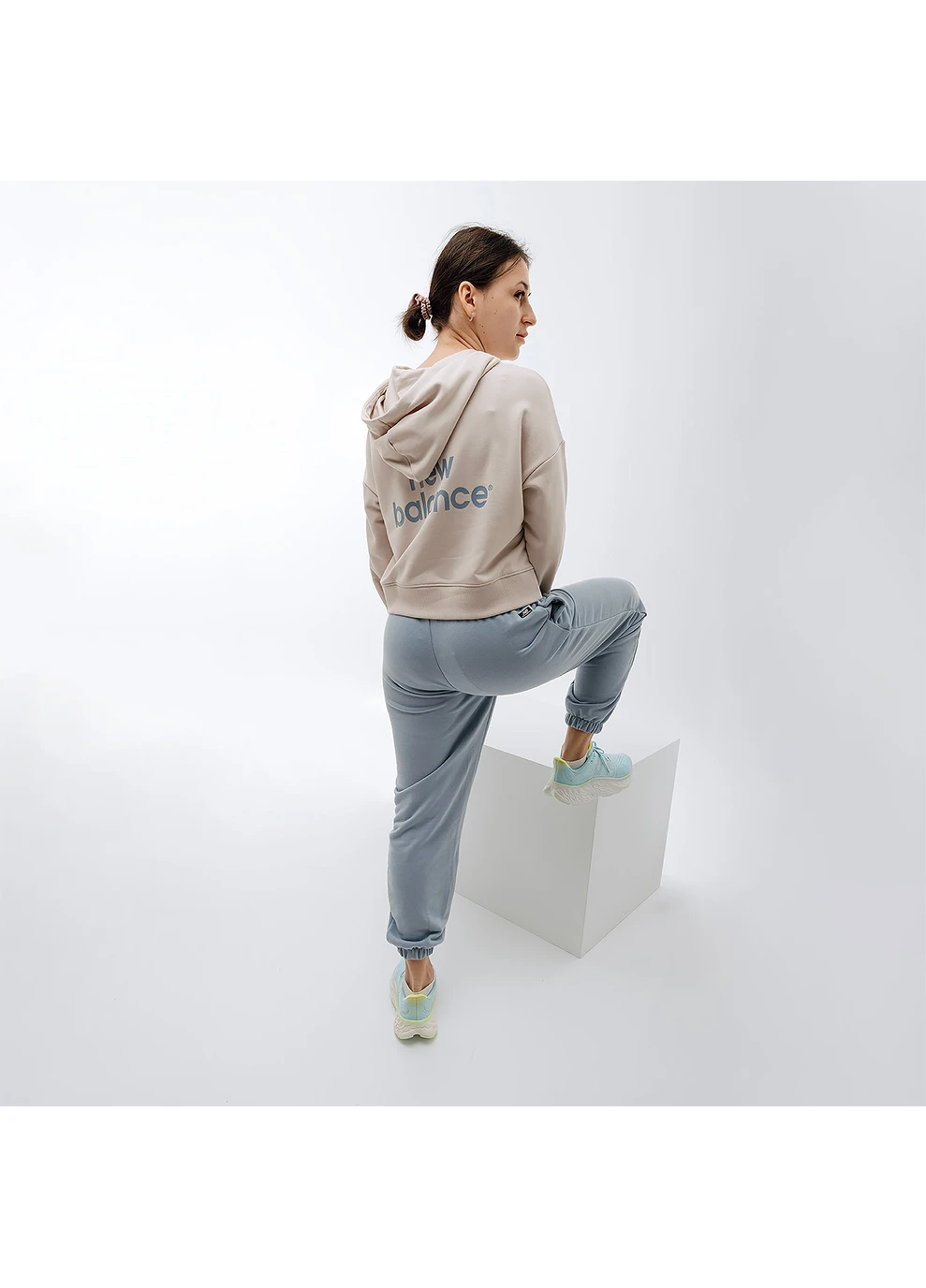 Женские Брюки Essentials Reimagined Arch. Голубой New Balance (260956326)