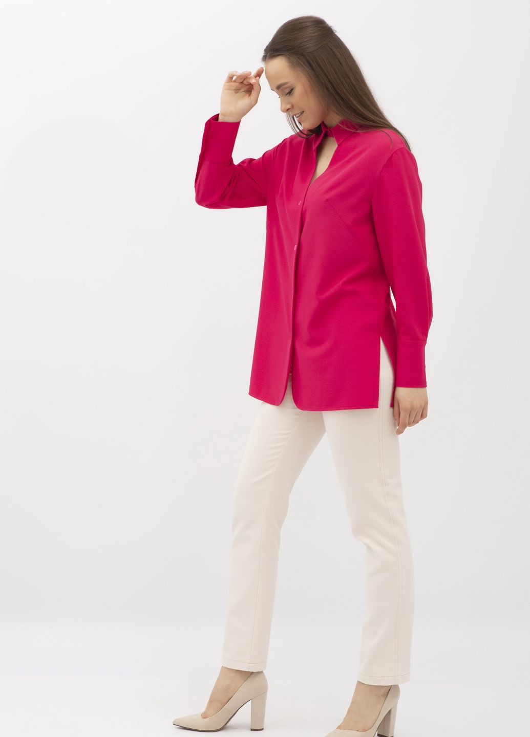 Рожева демісезонна блуза Lesia Кези 02