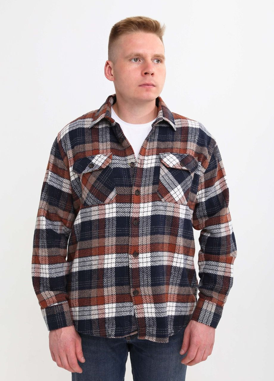 Коричневая повседневный рубашка в клетку Bagarda