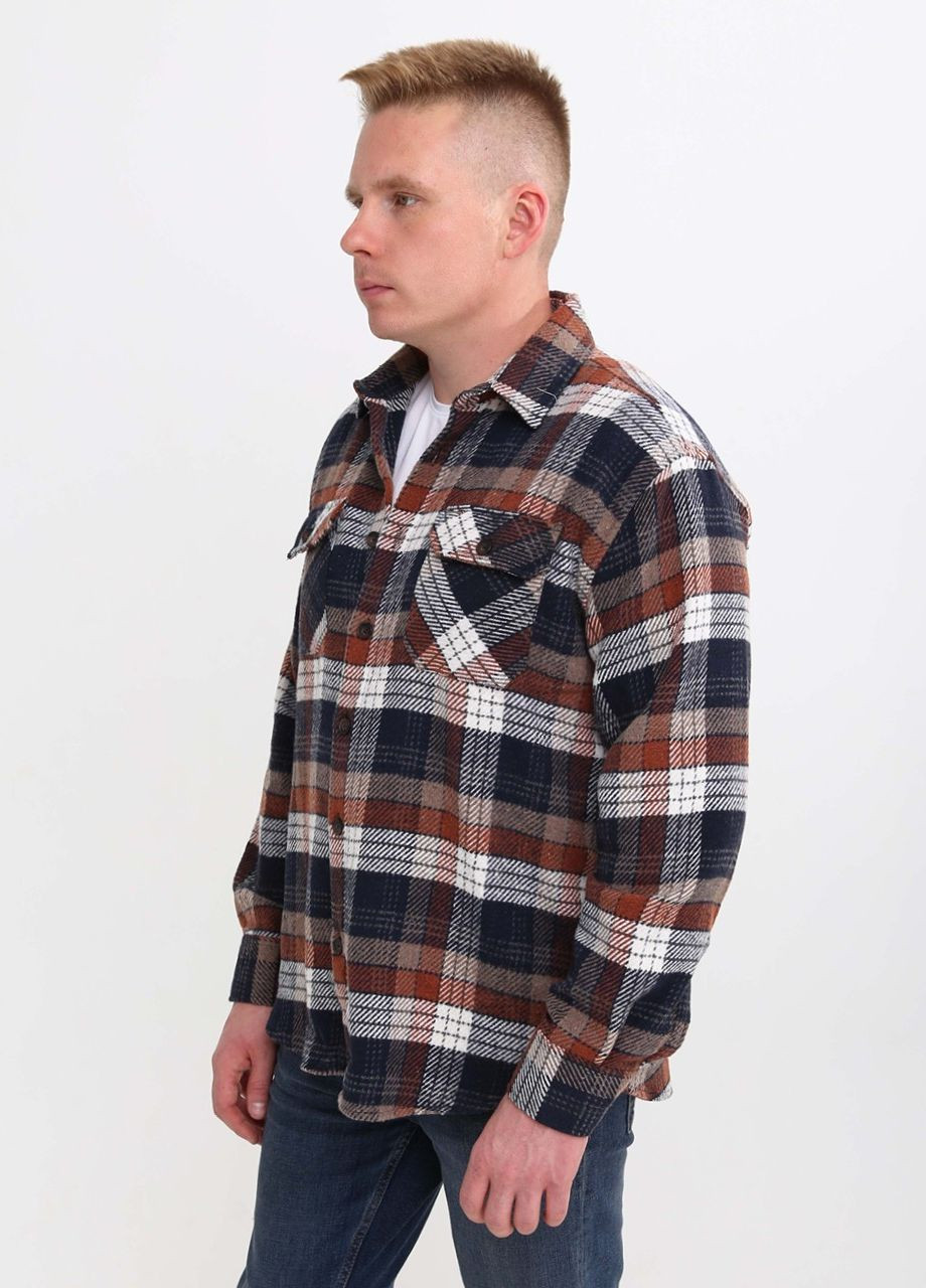 Коричневая повседневный рубашка в клетку Bagarda