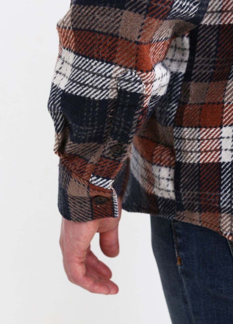 Коричневая повседневный рубашка в клетку Bagarda