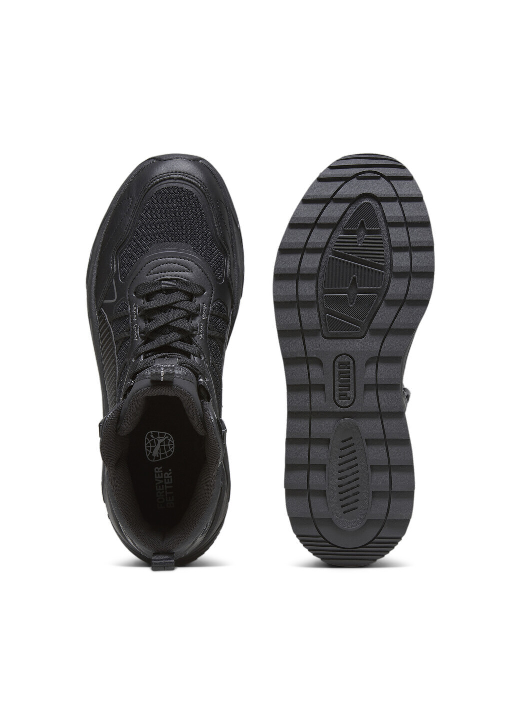 Чорні кросівки trinity mid hybrid men’s sneakers Puma
