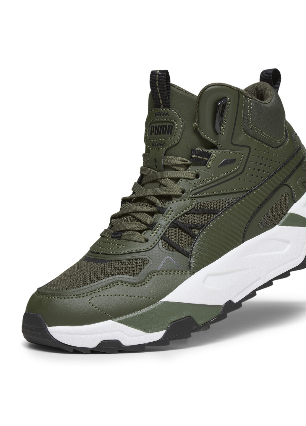 Зеленые кроссовки trinity mid hybrid sneakers Puma