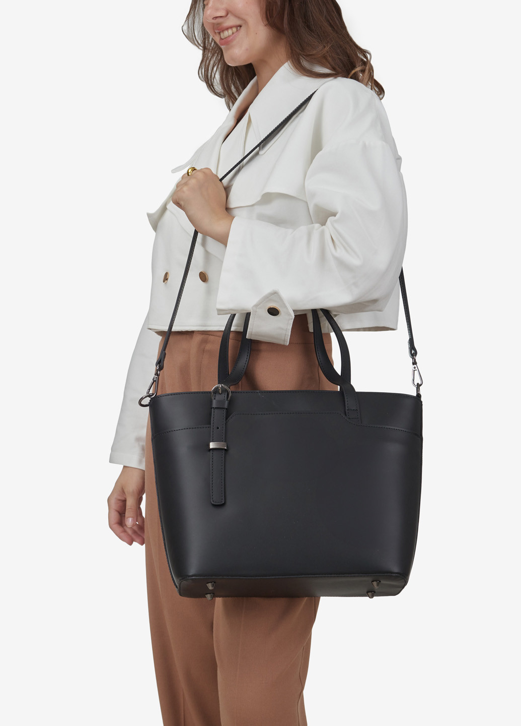 Сумка женская кожаная тоут большая Tote Regina Notte (261029253)