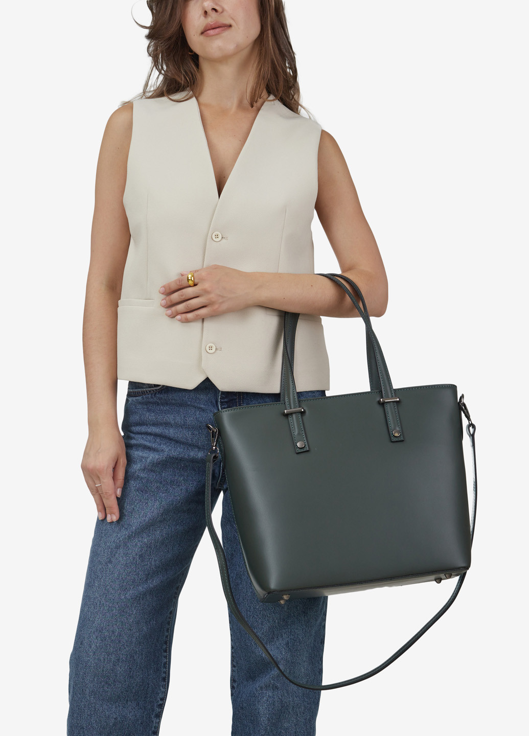 Сумка жіноча шкіряна тоут велика Tote Regina Notte (261029257)