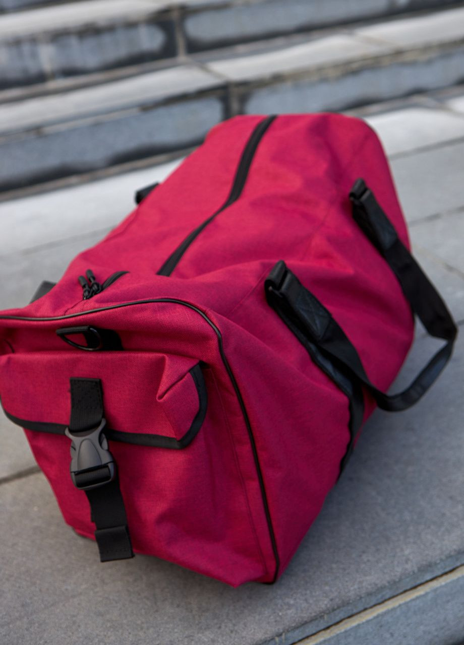 Спортивная/дорожная большая сумка 50L на 3 отделения, багряный цвет No Brand сумка xl (261326419)