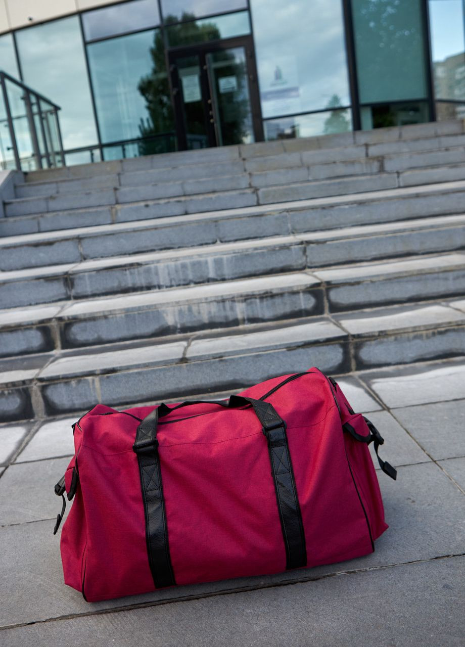 Спортивна/дорожня велика сумка 50L на 3 відділення, багряний колір No Brand сумка xl (261326419)