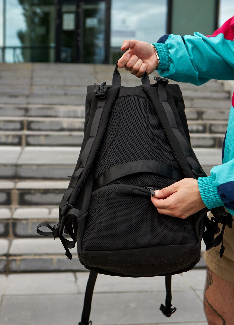 Рюкзак нейлон трансформер, для подорожей в який влізе все, на 30-50л, чорний колір No Brand turist mini (261326417)