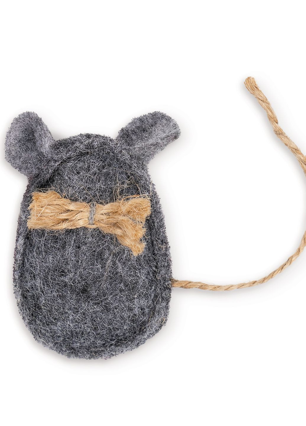 Игрушка для кошек "Мышка шкряботушка" серая, 8,5х5 см Природа (261483379)