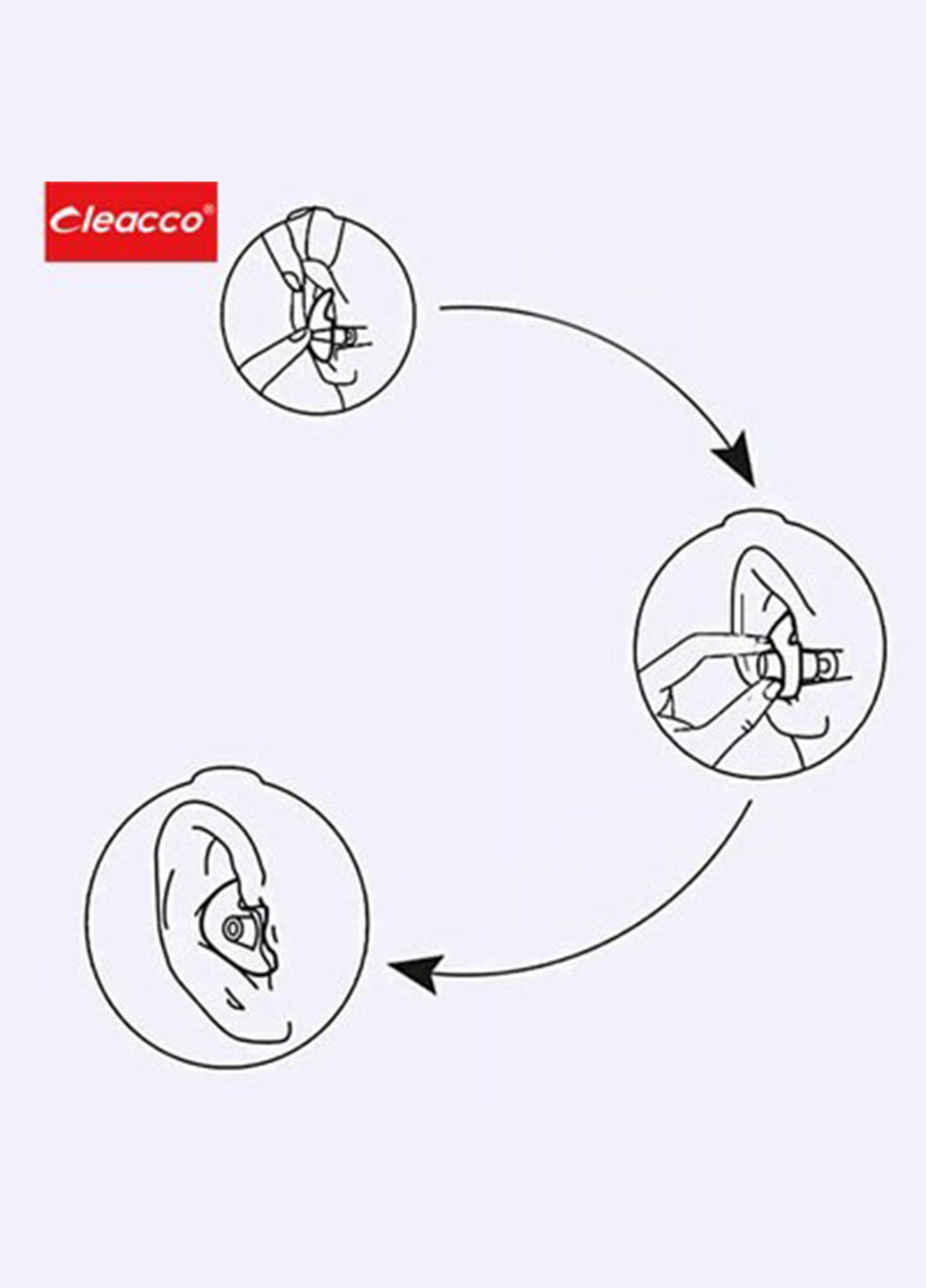 Комплект ерго беруш для плавання на мотузці та затискач для носа, універсальні, захист для вух, Leacco No Brand (261764746)